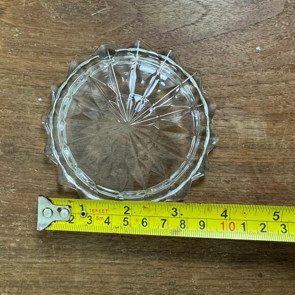 Clear Glass Cubist Cube pattern Style Replacement LID ONLY - Picture 2 of 7